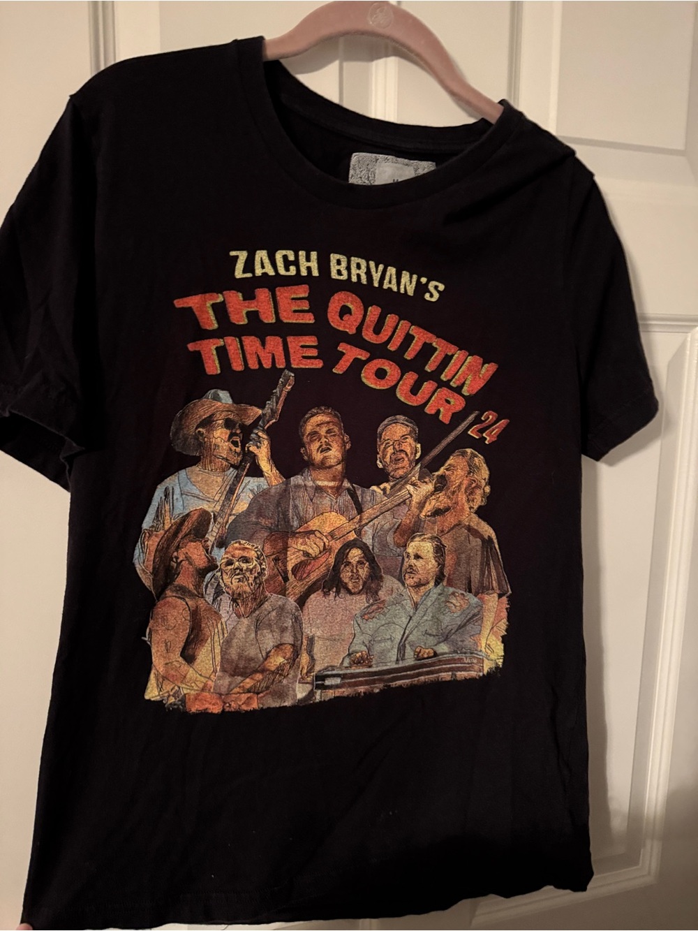 'The Quittin Time Tour' Black Graphic Tee